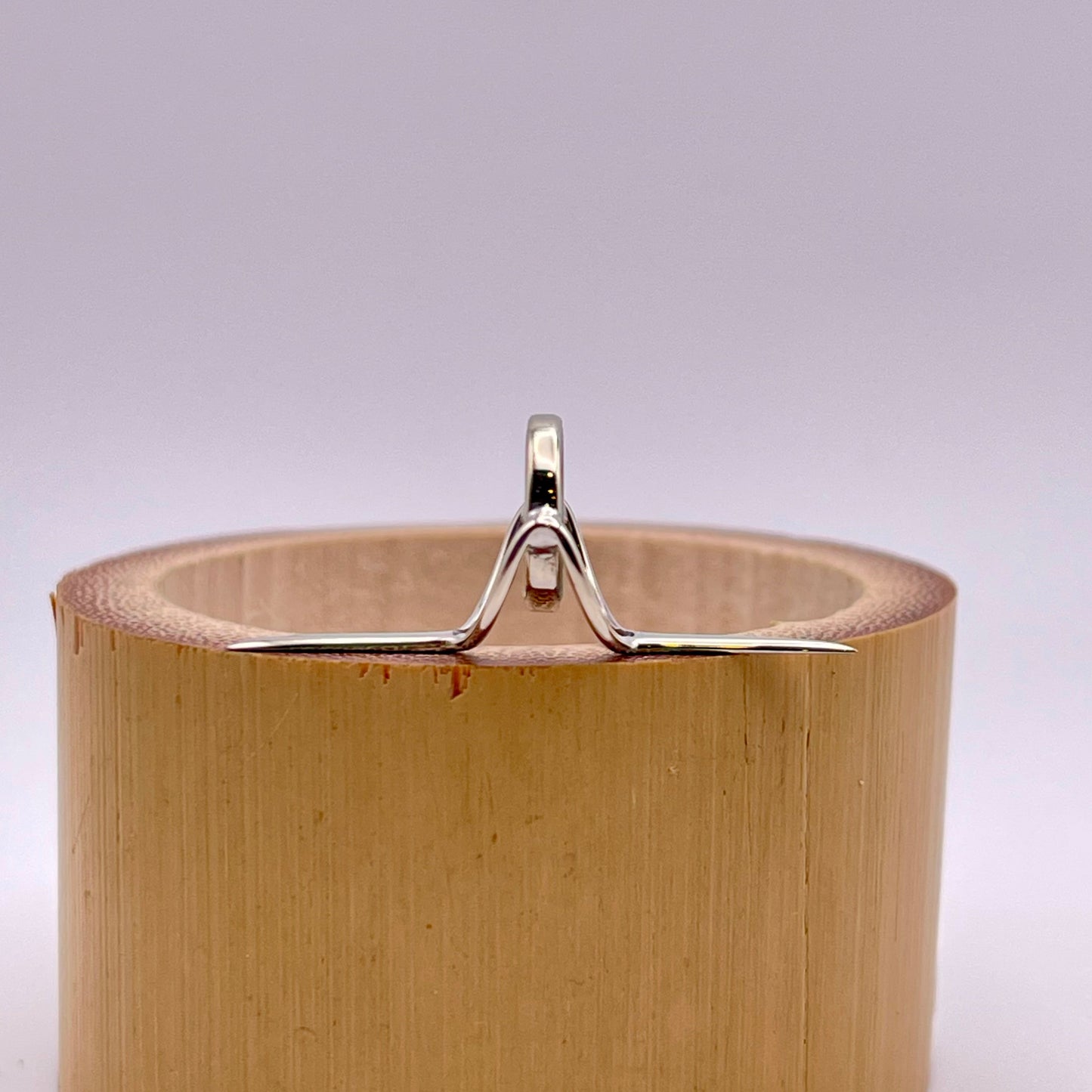 10mm Moss Agate Fly Rod Stripping Guide - Bright Nickel Silver Frame #078