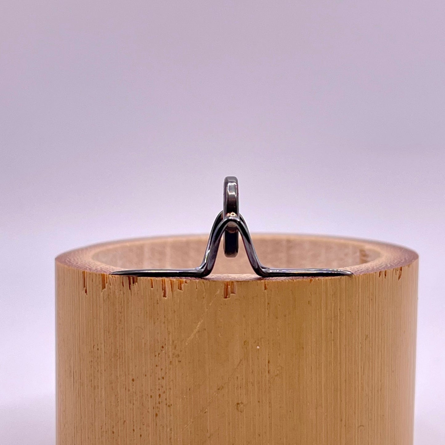 10mm Choice Banded Agate Fly Rod Stripping Guide - Dark Nickel Silver Frame #0065