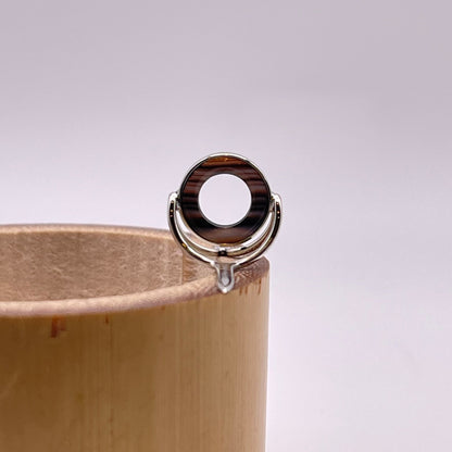 10mm Choice Banded Agate Fly Rod Stripping Guide - Bright Nickel Silver Frame #0100