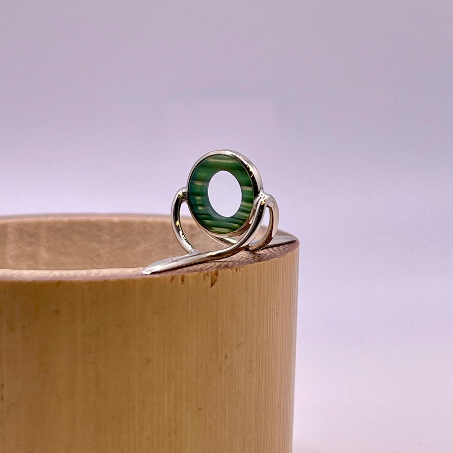 9mm Clear Agate Fly Rod Stripping Guide - Bright Nickel Silver Frame #0072