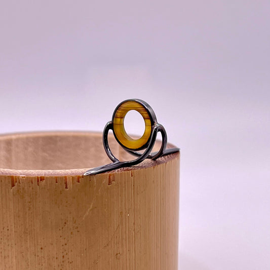 10mm Choice Agate Fly Rod Stripping Guide - Dark Nickel Silver Frame #0069