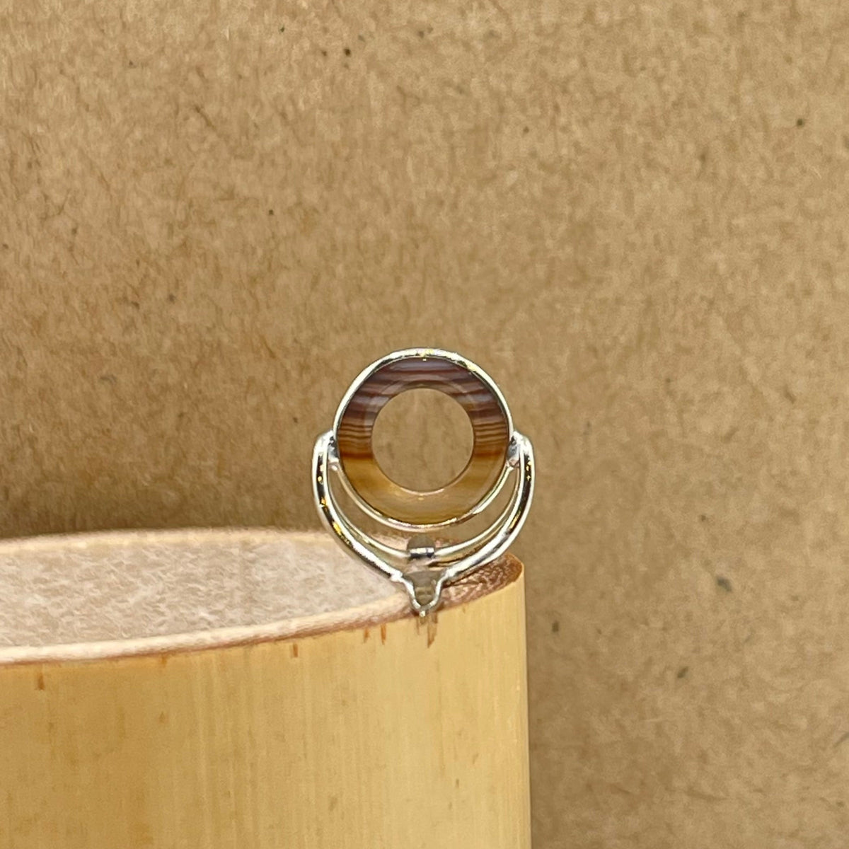 10mm Choice Agate Fly Rod Stripping Guide - Bright Nickel Silver Frame #0112