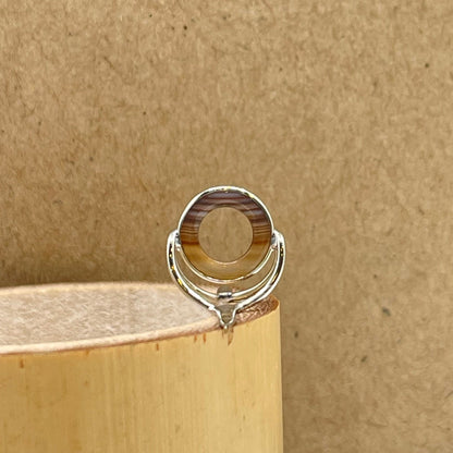 10mm Choice Agate Fly Rod Stripping Guide - Bright Nickel Silver Frame #0112