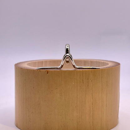 9mm Clear Agate Fly Rod Stripping Guide - Bright Nickel Silver Frame #0072