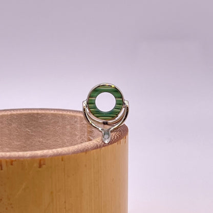 9mm Clear Agate Fly Rod Stripping Guide - Bright Nickel Silver Frame #0072