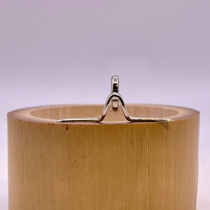 9mm Agate Fly Rod Stripping Guide - Bright Nickel Silver Frame #0075