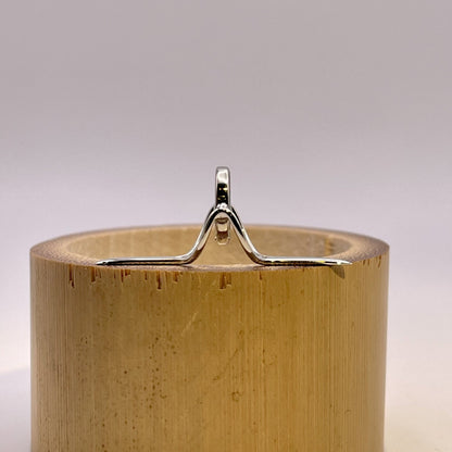 10mm Moss Agate Fly Rod Stripping Guide - Bright Nickel Silver Frame